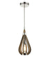 BONITO Taupe Wood Tear Drop Pendant Lights