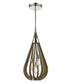 BONITO Taupe Wood Tear Drop Pendant Lights