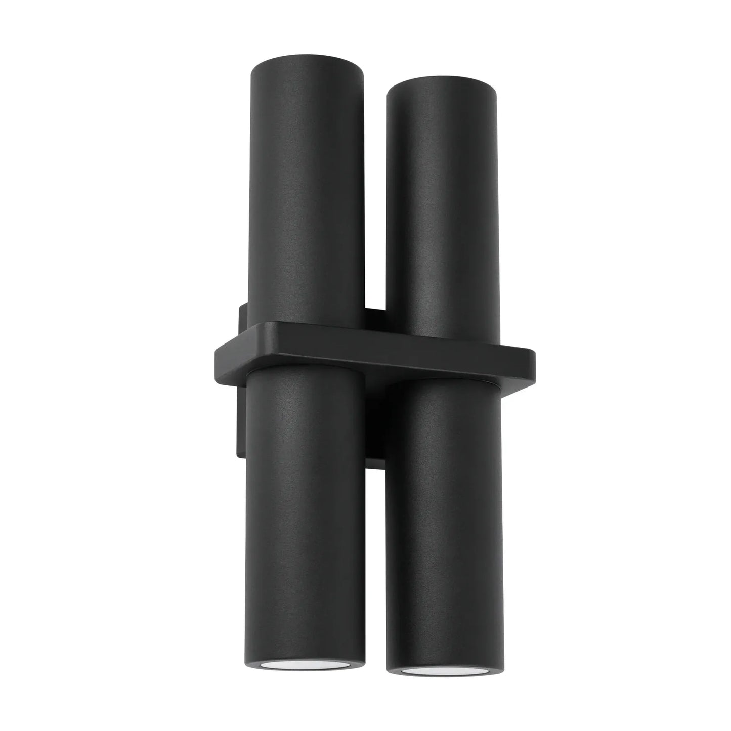 BRILLER: Exterior Black Up/Down Single / Double Pillar Spot Light IP65