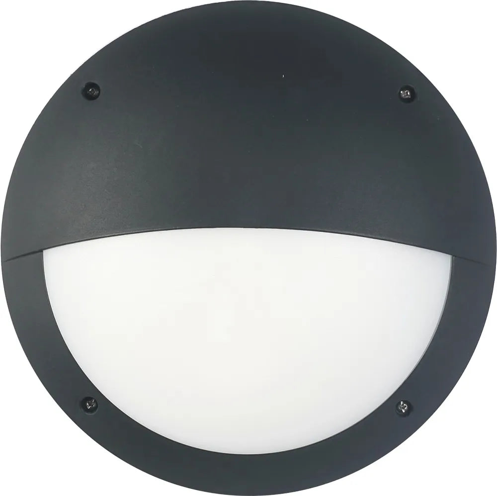 Bulk: Exterior Led Eyelid Black Bulkhead Light