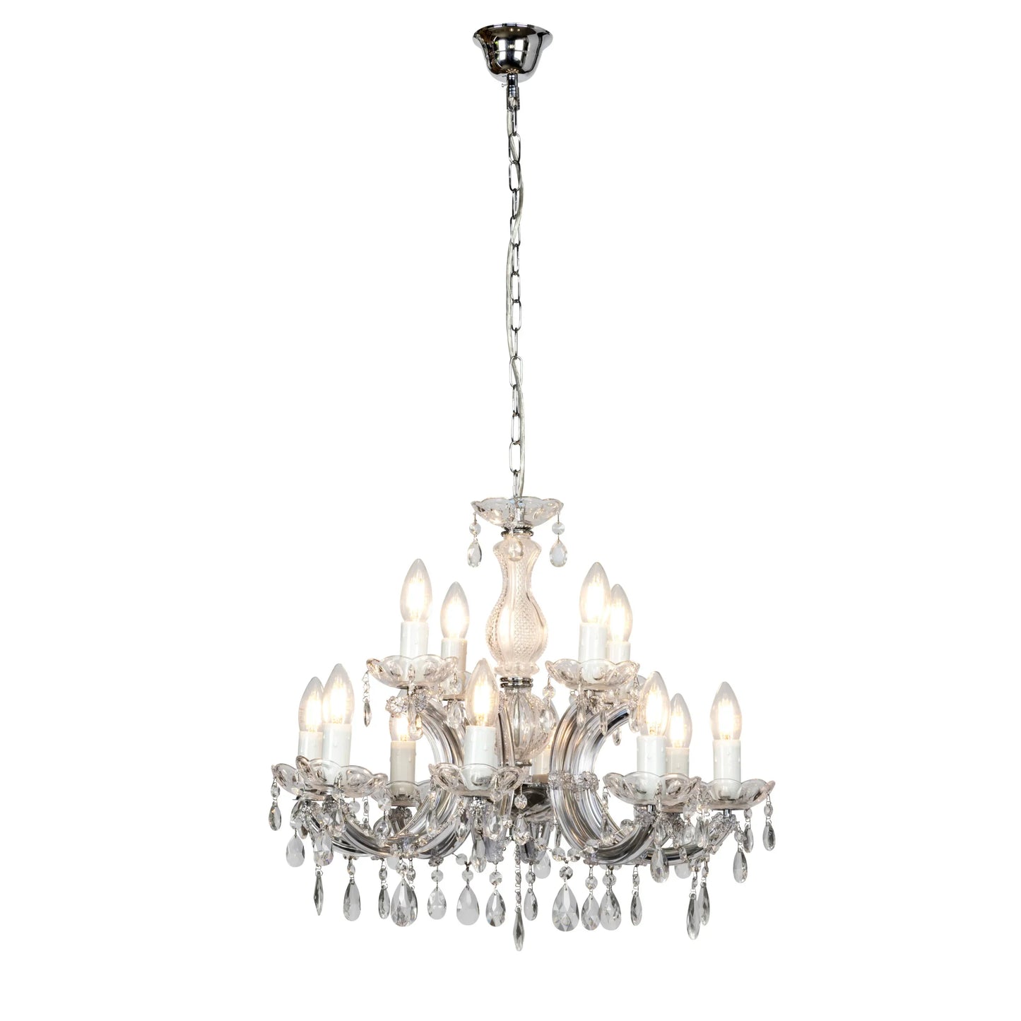 C-MAR-12 Chrome Chandelier