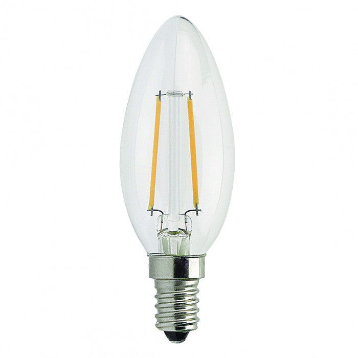 LED Clear Candle Lamp E14