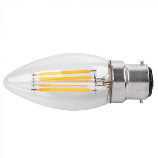 LED Clear 4W Candle Lamp B22