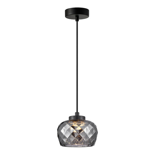 CARAMELLE: Interior LED Tri-CCT Glass with Segments Ellipse Pendant Lights