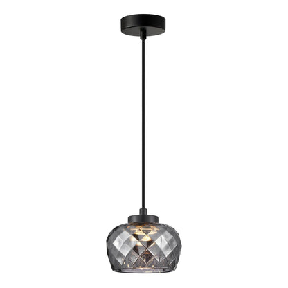 CARAMELLE: Interior LED Tri-CCT Glass with Segments Ellipse Pendant Lights