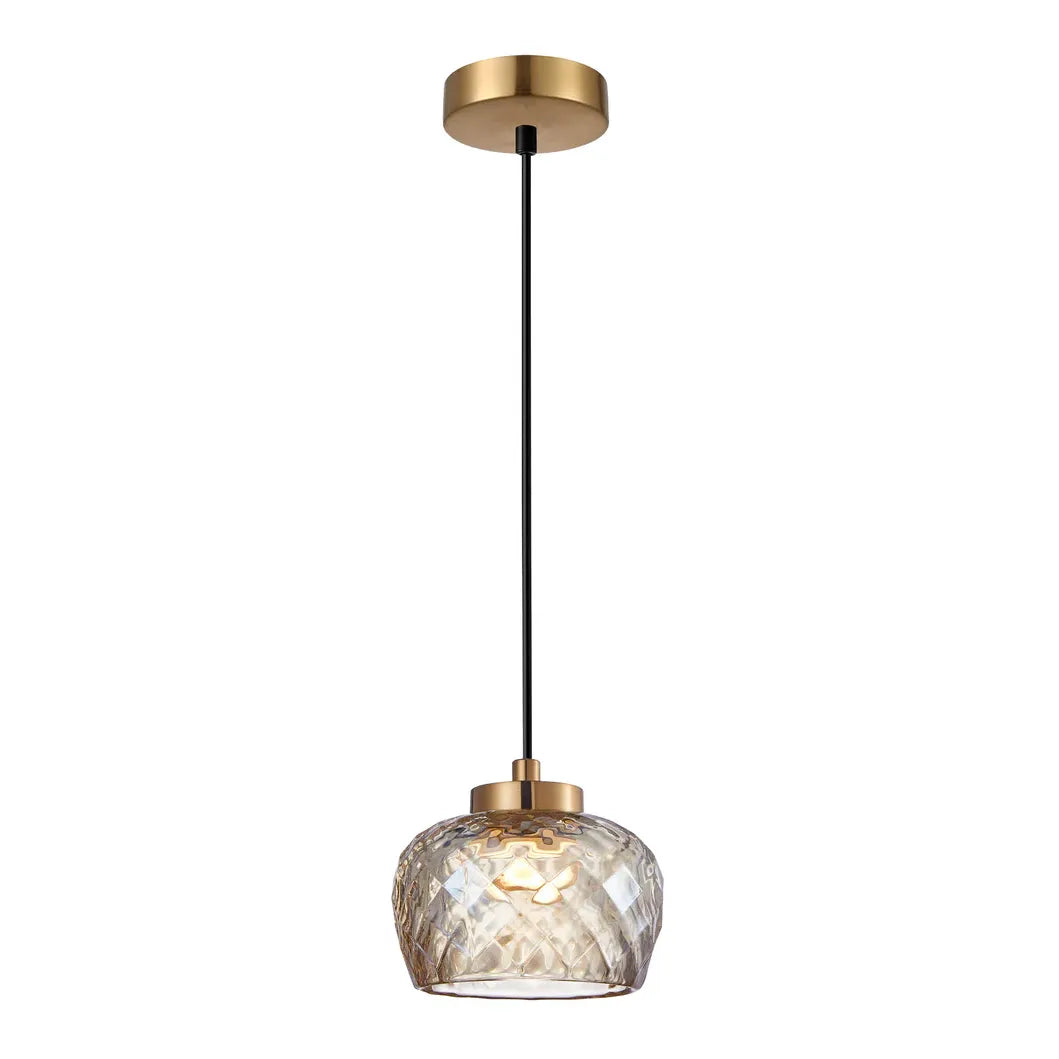 CARAMELLE: Interior LED Tri-CCT Glass with Segments Ellipse Pendant Lights