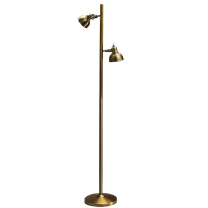 Carson Double Floor Lamp Switch On  Pole