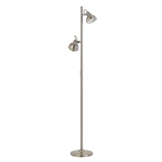 Carson Double Floor Lamp Switch On  Pole