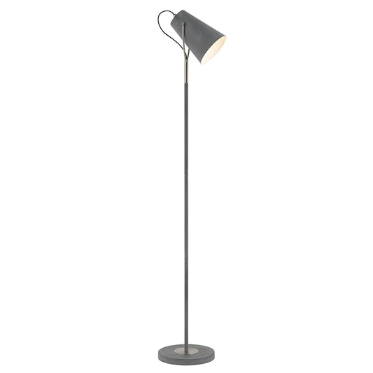 Cheviot Floor Lamp Concrete/Nickel