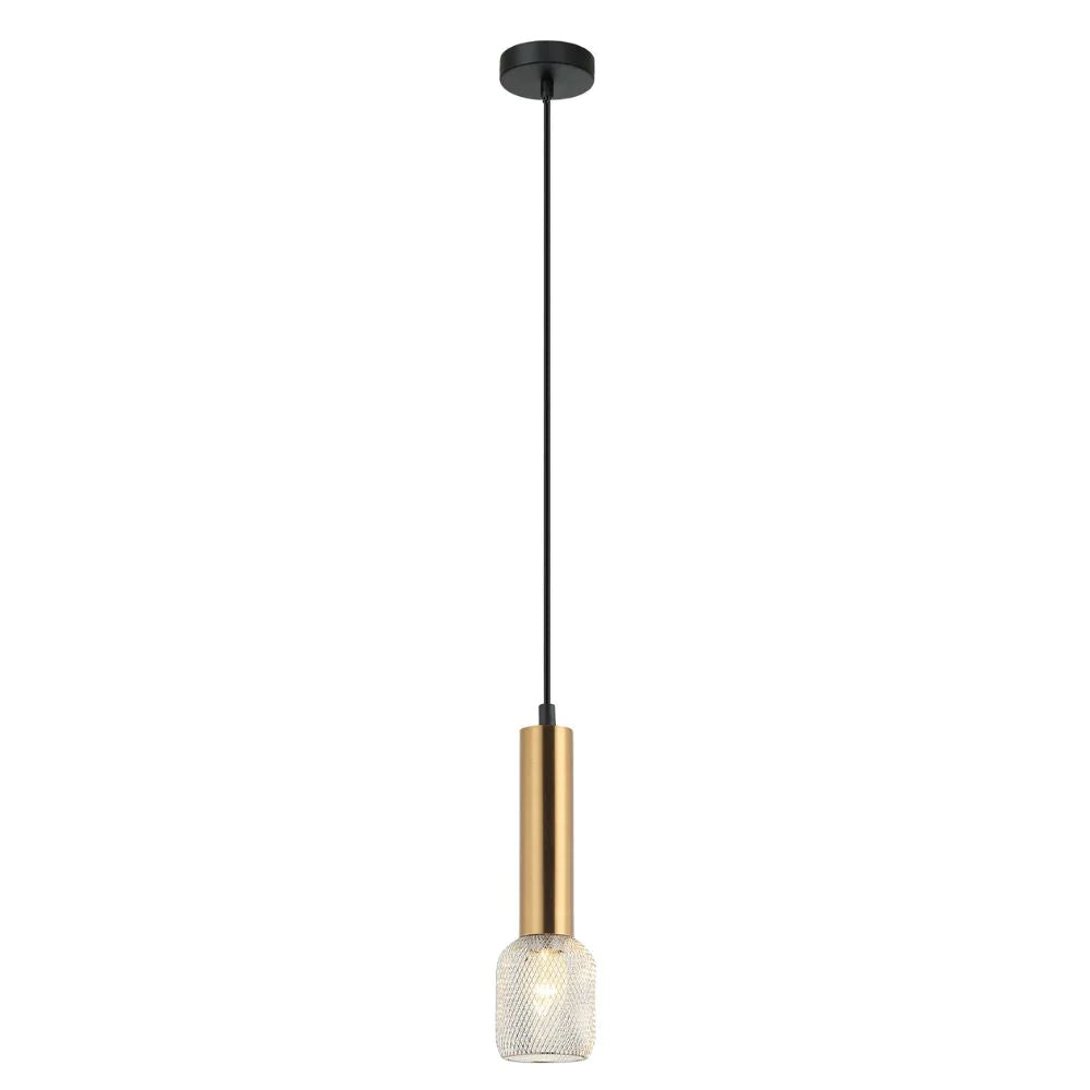 Mikro Cylinder and Mesh Pendant