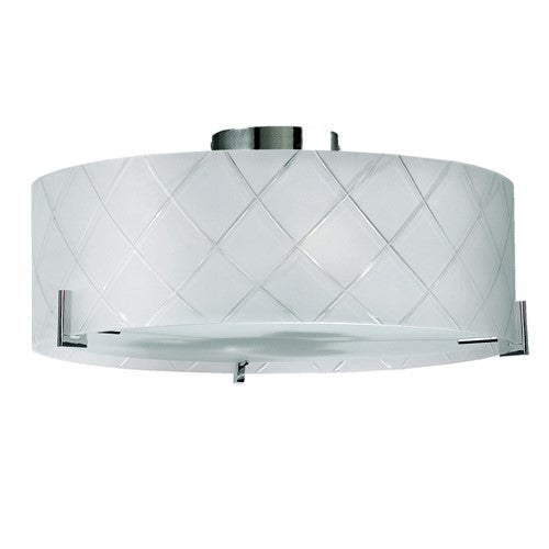 Diamond Cut Glass Ceiling Light