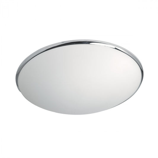 Acid Glass LED Ceiling Light with Chrome Trim