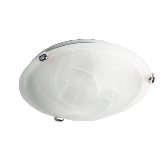 Large Alabaster Glass LED Replaceable Ceiling Light