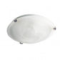 Large Alabaster Glass LED Replaceable Ceiling Light