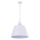CLOCHE: Interior Metal Shade with Travertine Highlight Bell Shape Pendant Lights
