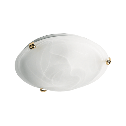 Small Alabaster Glass LED Replaceable Ceiling Light