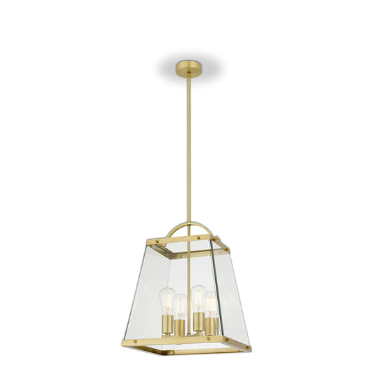 Colair 4 Light Solid Brass Pendant