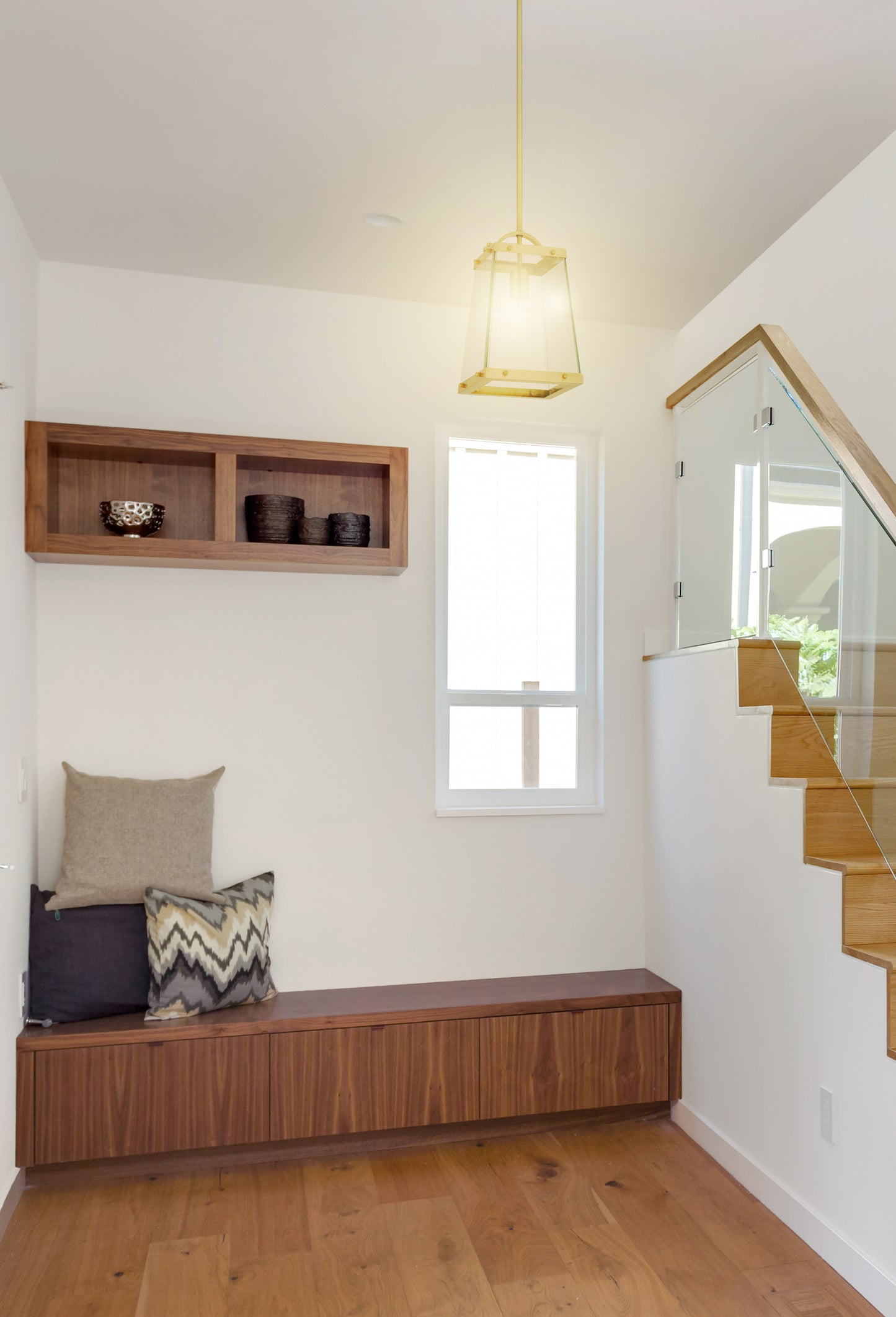 Colair 1 Light Solid Brass Pendant