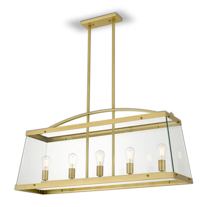 COLAIR 5 LIGHTS SOLID BRASS