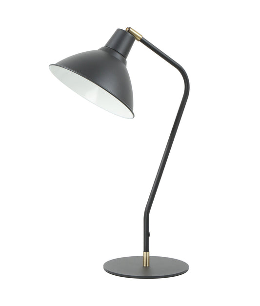 Collo: Cone Shade With Antique Brass Highlight Table Lamps