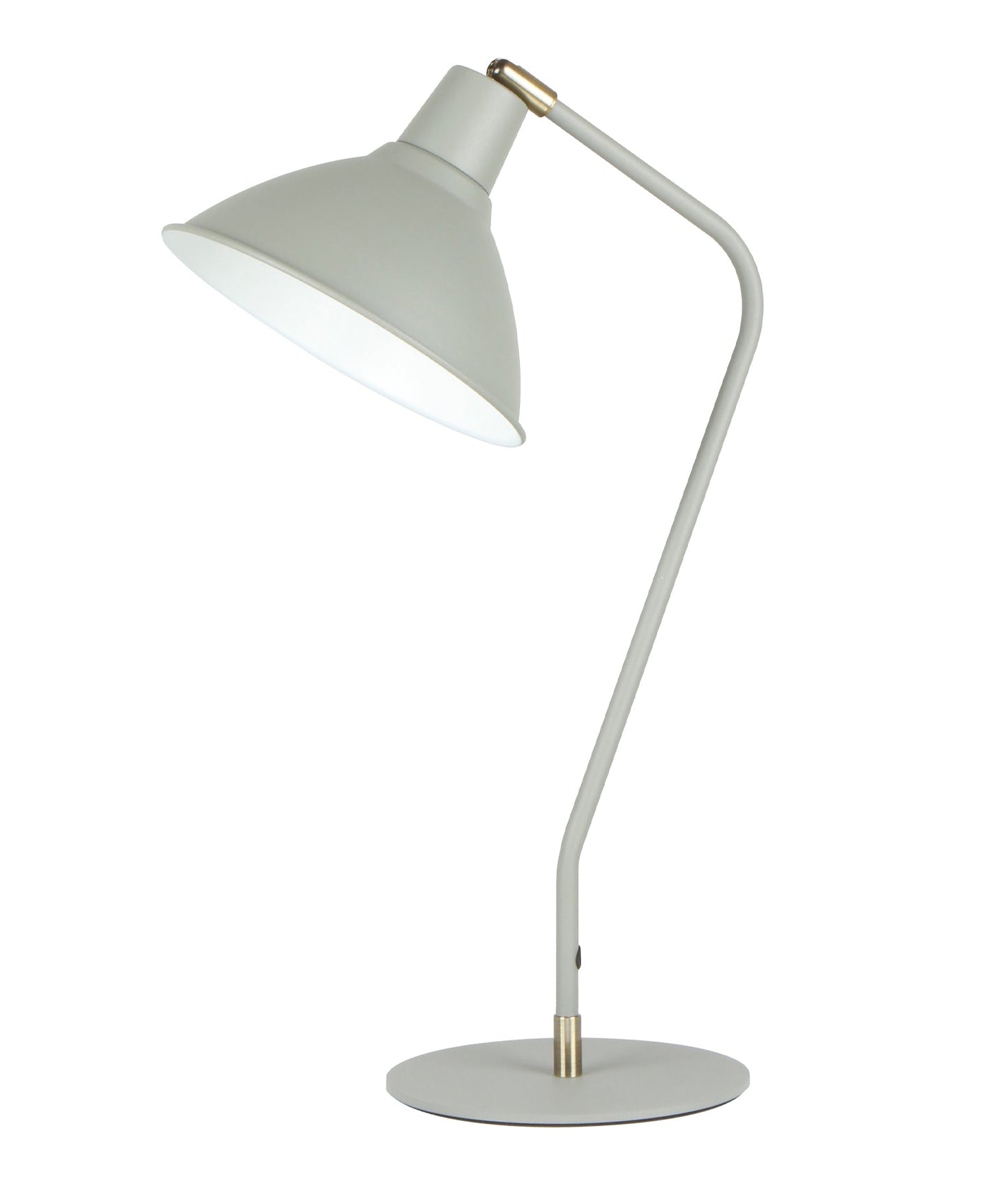 Collo: Cone Shade With Antique Brass Highlight Table Lamps