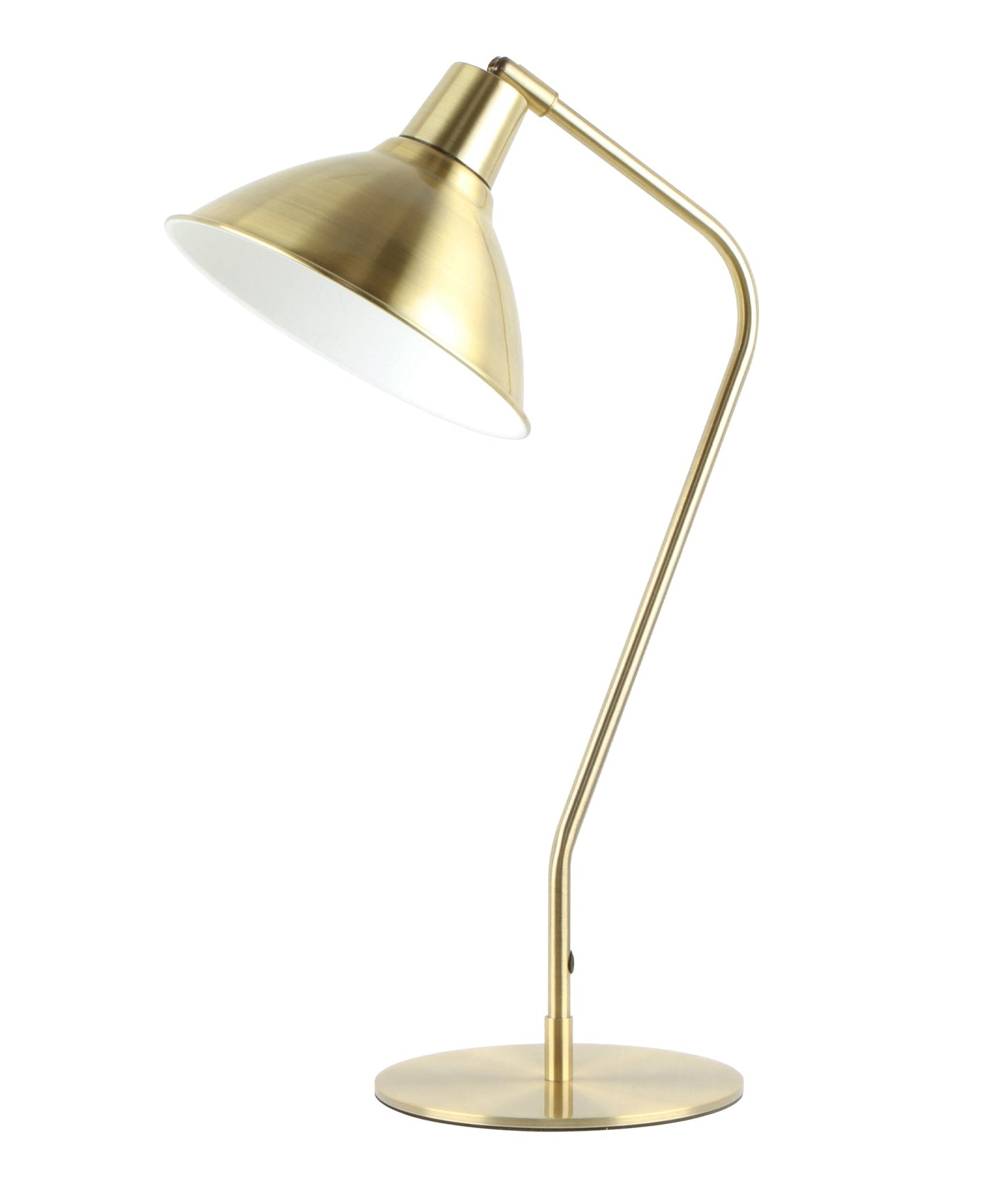 Collo: Cone Shade With Antique Brass Highlight Table Lamps