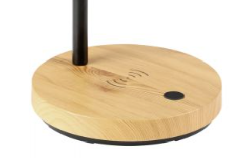 Connor LED Timber Wireless Charging Table Lamp