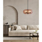 Cuad: Amber Flat Dome Pendant
