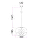 Cuad: Clear Glass Pendant