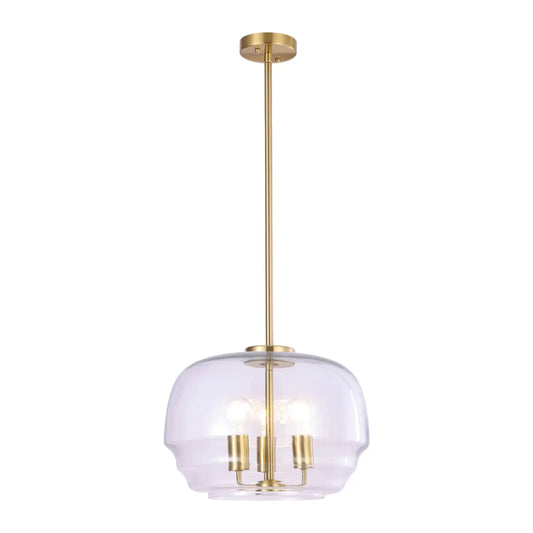 Cuad: Clear Glass Pendant