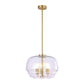 Cuad: Clear Glass Pendant