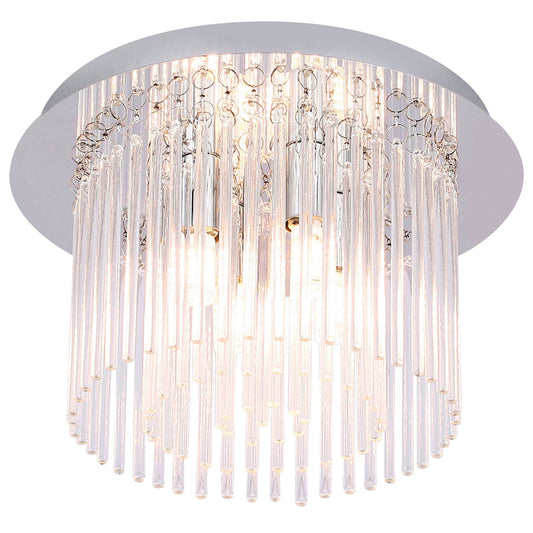 Clarence Crystal Glass Decorative Ceiling Fixture