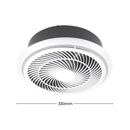 High Extraction Air Vent Exhaust Fan Silver