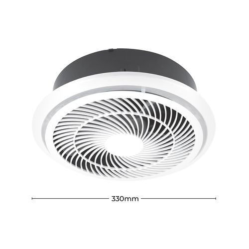 High Extraction Air Vent Exhaust Fan Silver