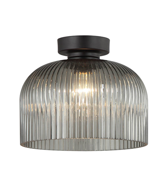 Diyvintaj: D.I.Y. Dome Ribbed Glass Batten Fix Ceiling Lights