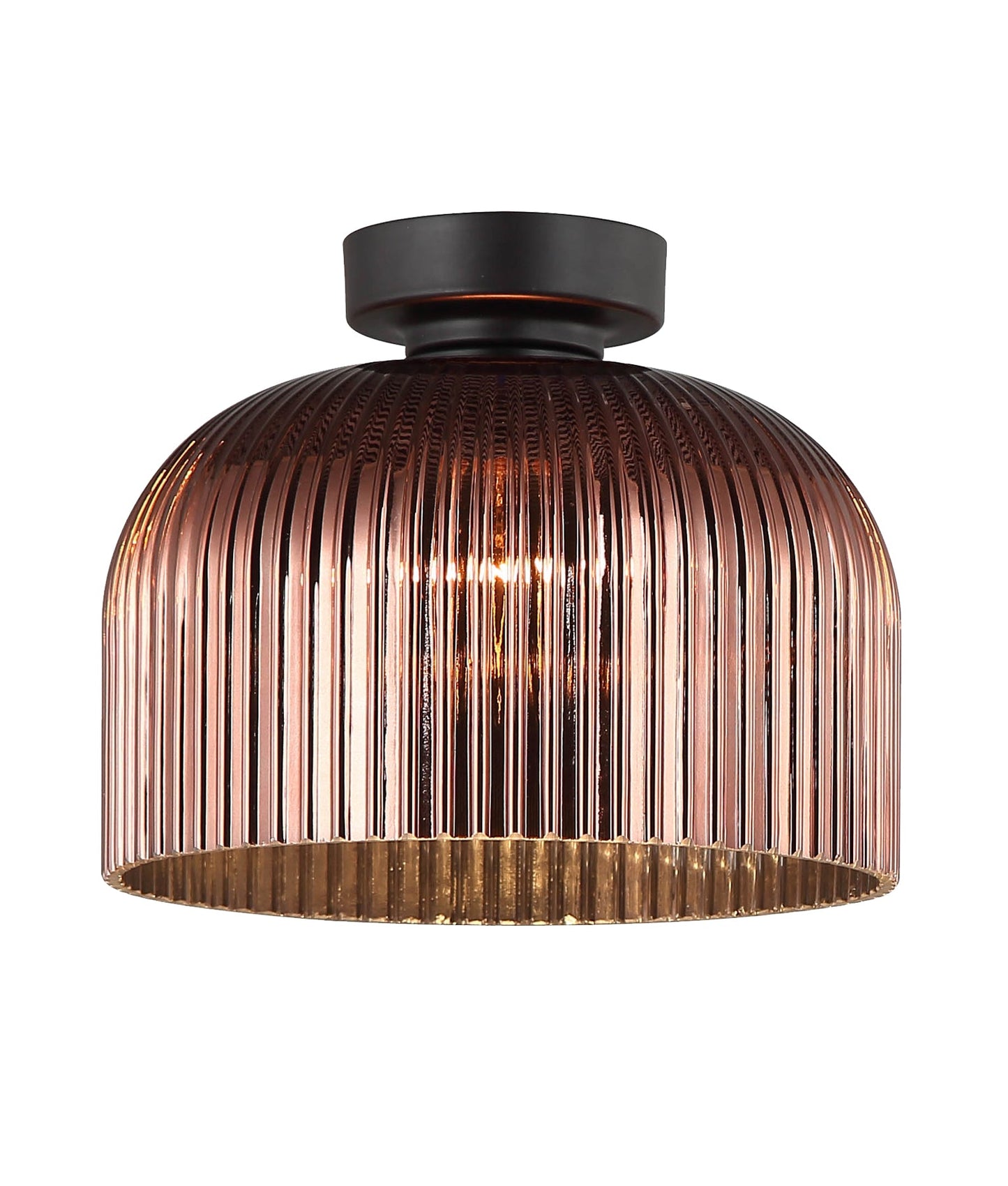 Diyvintaj: D.I.Y. Dome Ribbed Glass Batten Fix Ceiling Lights