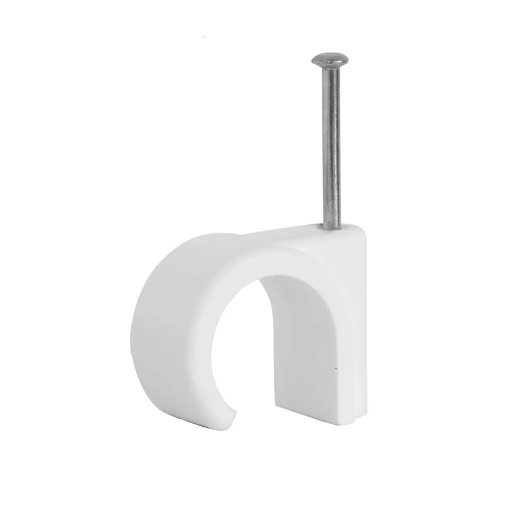 Accessory - White Cable Clips - Pack of 100