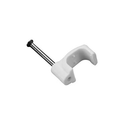 Accessory - White Cable Clips - Pack of 100