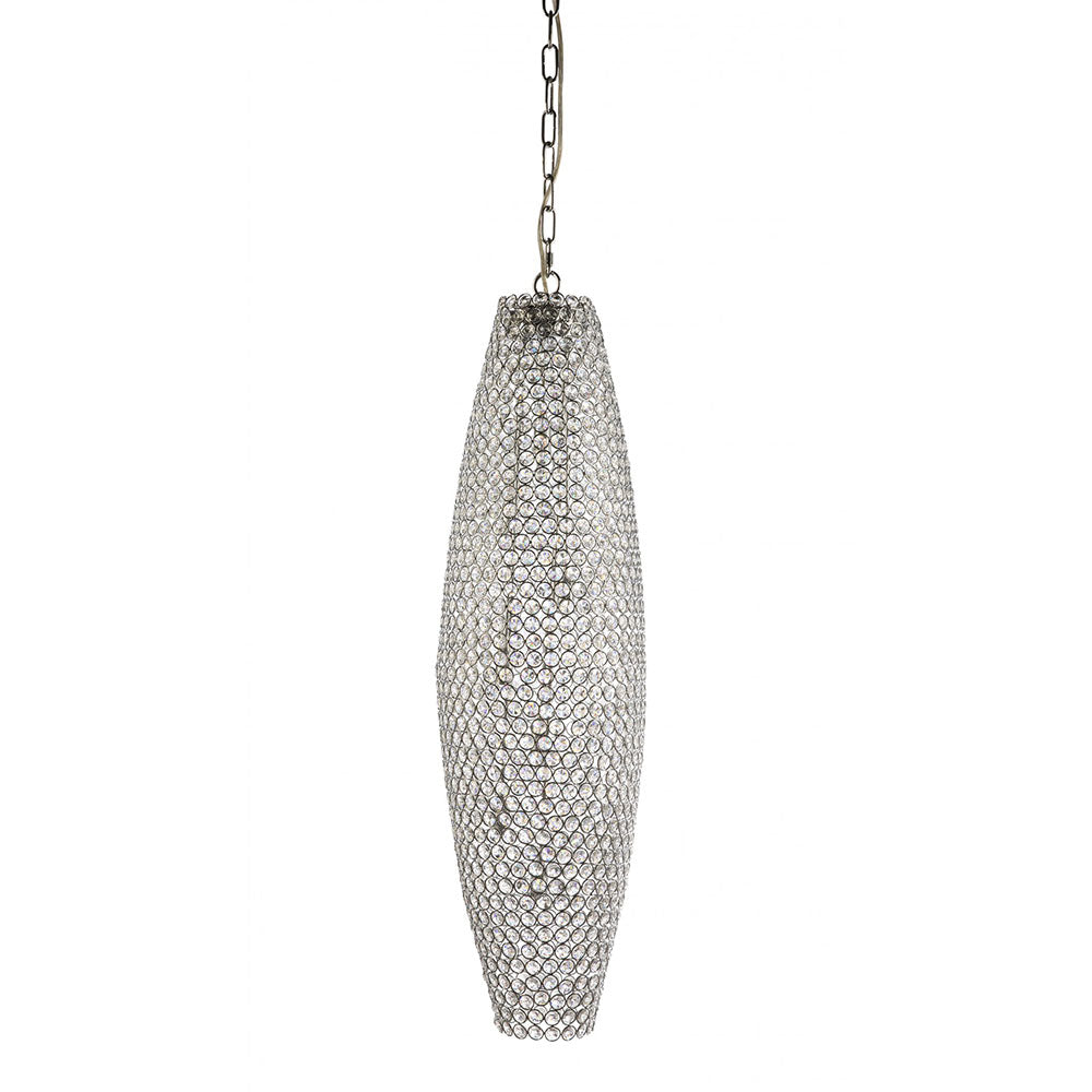 Drum 8 Light Crystal Pendant Small
