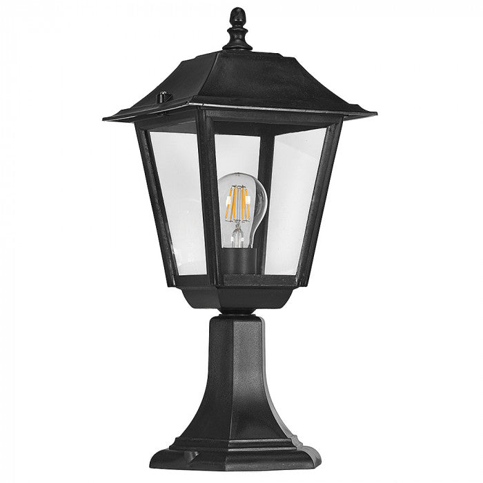 Large Sandwell Square Pedastal Wall Top Mount Lantern