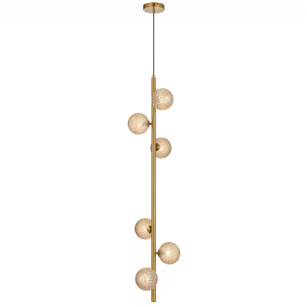 Elson 6 Light Pendant - Antique Gold