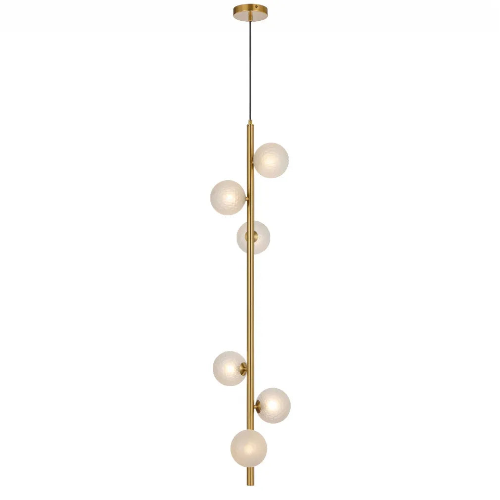 Elson 6 Light Pendant - Antique Gold