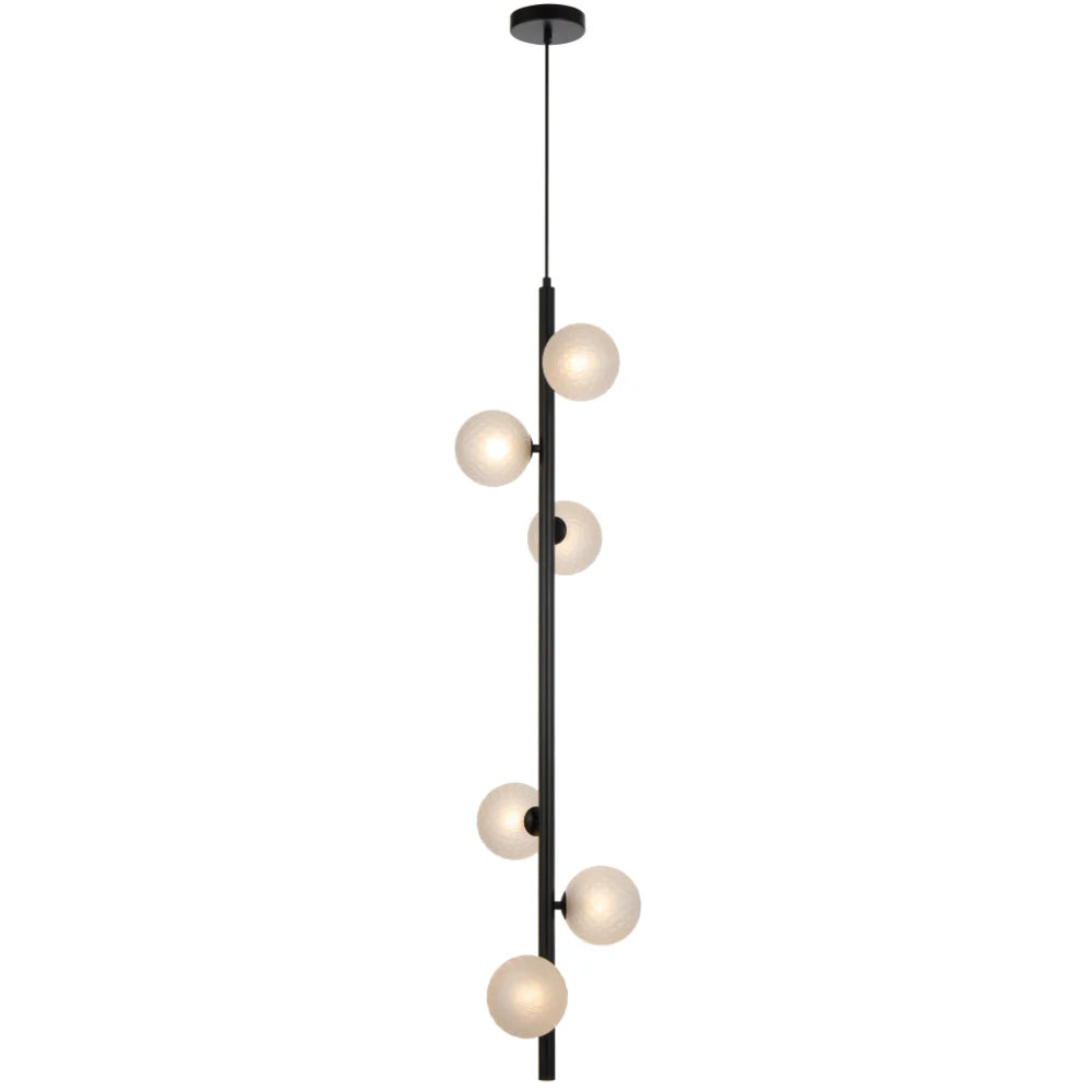 Elson 6 Light Pendant - Black