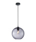 Espiral: Interior Wine Glass Shade Wavy Finish Round Pendant Lights