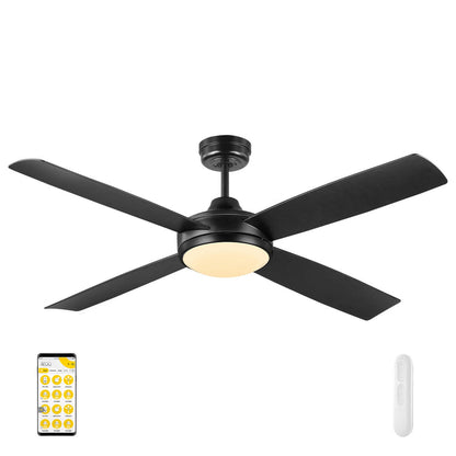 Anova 132cm DC Ikuü Smart Wi-Fi Ceiling Fan with LED Light and Remote