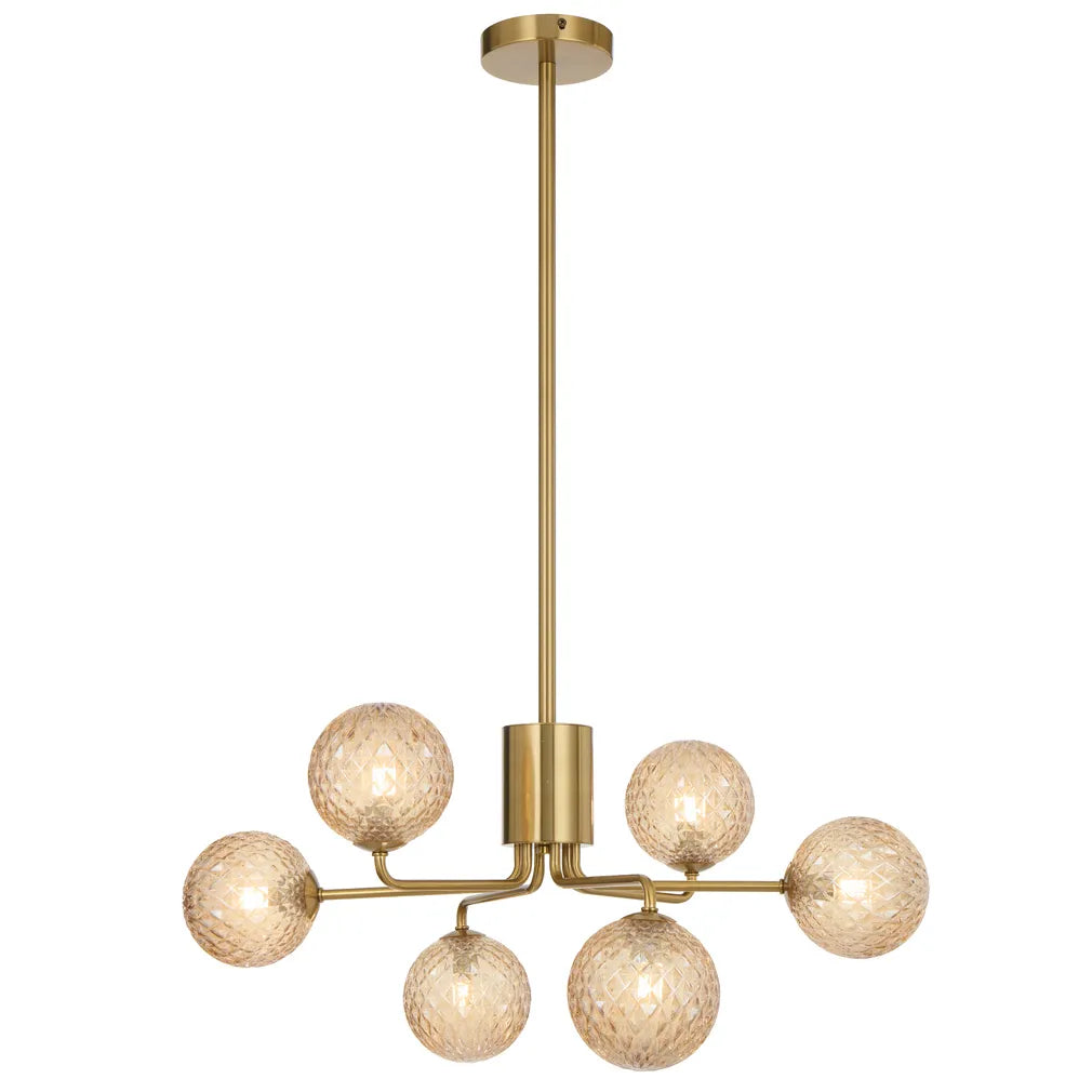 Felton 6 Light Pendant - Antique Gold