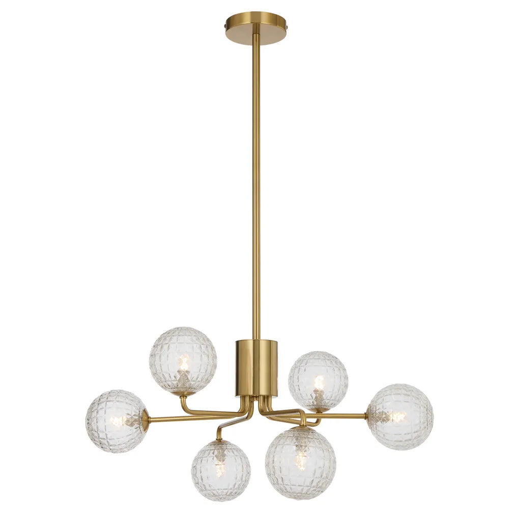 Felton 6 Light Pendant - Antique Gold