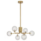 Felton 6 Light Pendant - Antique Gold