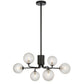 Felton 6 Light Pendant - Black