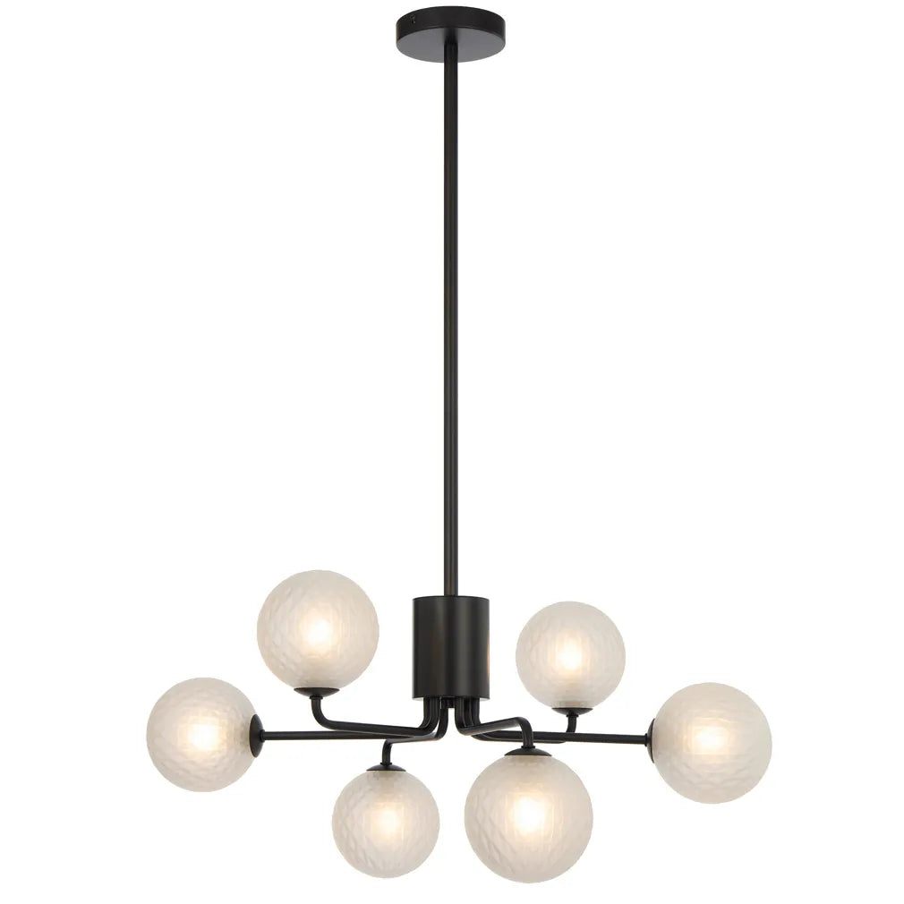 Felton 6 Light Pendant - Black